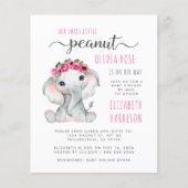 Budget Peanut Elephant Baby Girl Showby Mail (Voorkant)