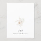 Budget Pearls & White Floral Wedding V2 (Achterkant)