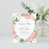 Budget Peony Eucalyptus Greenery Engagement Party (Staand voorkant)