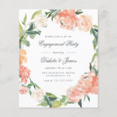 Budget Peony Eucalyptus Greenery Engagement Party (Voorkant)