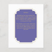 BUDGET Peri Paars Gold MONOCHROME Weddenschap (Achterkant)