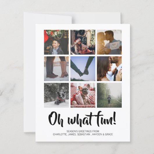 Budget Personalized Foto Oh What Fun Kaart (Voorkant)