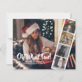 Budget Personalized Foto Oh What Fun Kaart (Voorkant)