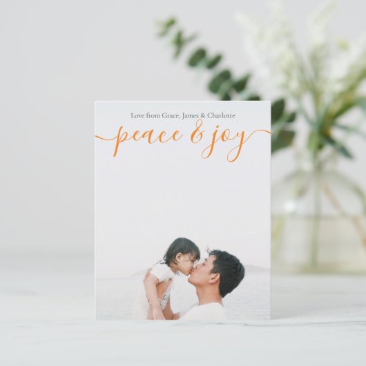 Budget persoonlijke Kaart voor foto- en tekstkerst (Staand voorkant)