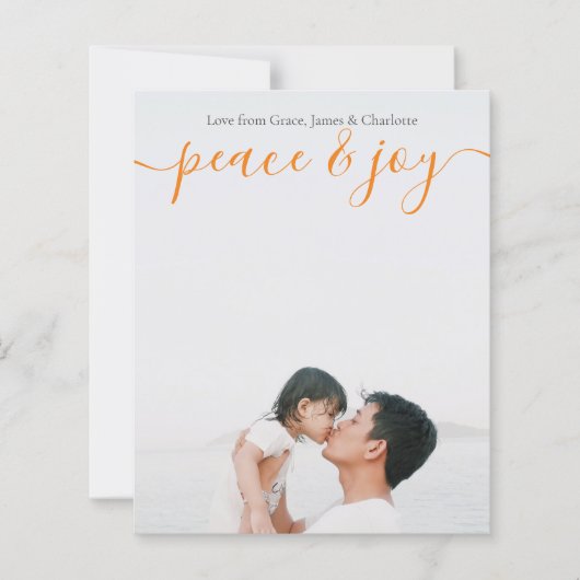 Budget persoonlijke Kaart voor foto- en tekstkerst (Voorkant)