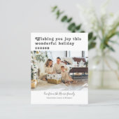 Budget persoonlijke Kaart voor foto- en tekstkerst (Staand voorkant)