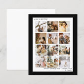 Budget persoonlijke Kaart voor foto- en tekstkerst (Voorkant / Achterkant)