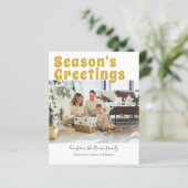 Budget persoonlijke Kaart voor foto- en tekstkerst (Staand voorkant)