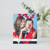 Budget persoonlijke Kaart voor foto- en tekstkerst (Staand voorkant)