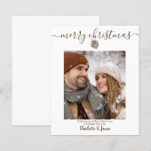 Budget persoonlijke Kaart voor kerstmis foto's (Voorkant / Achterkant)