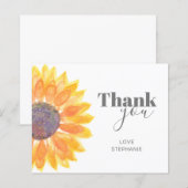Budget persoonlijke zonnebloem Hartelijk dank (Voorkant / Achterkant)