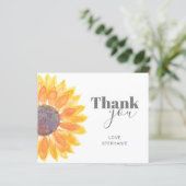 Budget persoonlijke zonnebloem Hartelijk dank (Staand voorkant)