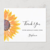 Budget persoonlijke zonnebloem Hartelijk dank (Voorkant)