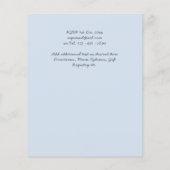 Budget Perzik Bloem Stof Blauw Salieblad Trouwfees (Achterkant)