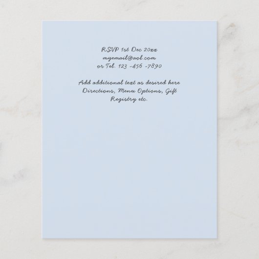 Budget Perzik Bloemige Stof Blauw Salieblad Trouw (Achterkant)