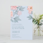 Budget Perzik Bloemige Stof Blauwe Salieblad Bruil (Staand voorkant)