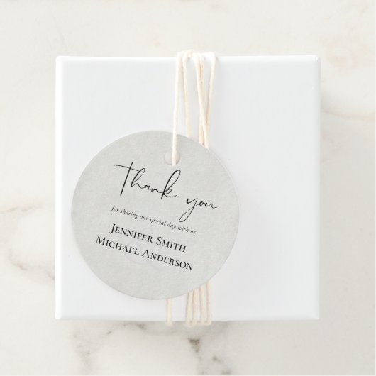 BUDGET Perzikgrijze Trouwwaterverf Bedankjes Labels (In situ)