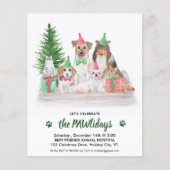 Budget Pet Business Dog Cat-kerstuitnodiging (Voorkant)