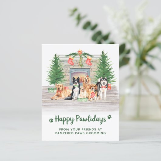 Budget Pet Business Hondenliefhebber Kerstmis Brie (Staand voorkant)