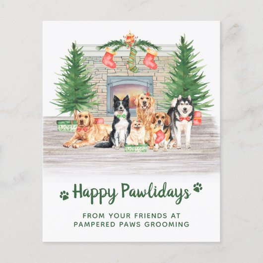 Budget Pet Business Hondenliefhebber Kerstmis Brie (Voorkant)