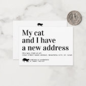 Budget Pet Cat we Moving Announding Kaart Notitiekaartje (Voorkant / Achterkant in situ)