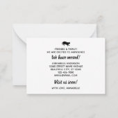 Budget Pet Cat we Moving Announding Kaart Notitiekaartje (Achterkant)