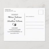 Budget Pet Dog Wedding Eucalyptus Save the Date (Achterkant)