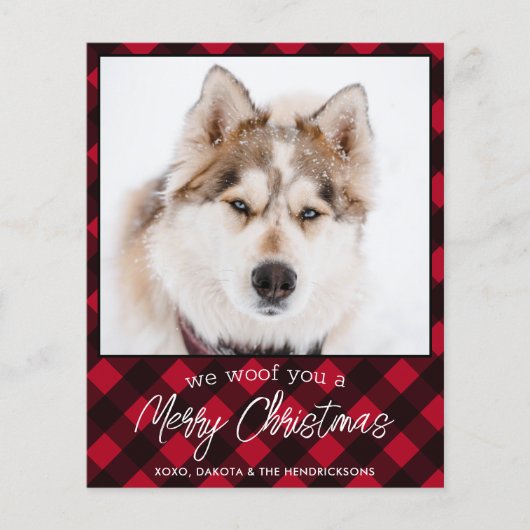 Budget Pet Photo Dog Red Pset Merry-kerstauto (Voorkant)