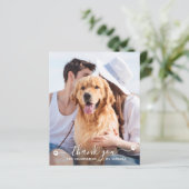 Budget Pet Photo Dog Weddenschap Bedankt kaarten (Staand voorkant)