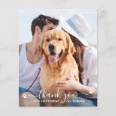 Budget Pet Photo Dog Weddenschap Bedankt kaarten (Voorkant)