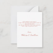 Budget Pet Photo Dog Weddenschap Roos Gold Bedankt Notitiekaartje (Achterkant)