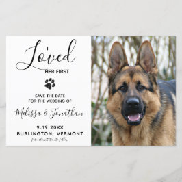 Budget Pet Photo Dog Wedding Save the Date