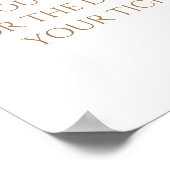 Budget Peter de Konijn Baby Luier Raffle Sign Poster (Hoek)