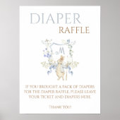 Budget Peter de Konijn Baby Luier Raffle Sign Poster (Voorkant)