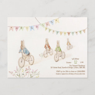 Budget Peter the Rabbit Bunny Gender Baby shower Briefkaart