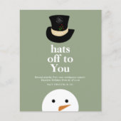 BUDGET Petten uit naar u Snowman Green Company Log (Voorkant)