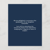 Budget Photo 2022 Graduation Navy Announcement (Achterkant)