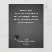 Budget Photo Afstuderen Pet ChalkboardV Dank u (Achterkant)