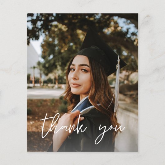 Budget Photo Afstuderen Pet ChalkboardV Dank u Flyer (Voorkant)