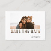 Budget Photo All in One QR Code Wedding Invitation Visitekaartje (Voorkant)