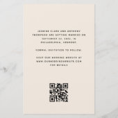 Budget Photo Arch Beige QR Code De datum opslaan (Achterkant)