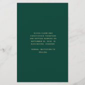 Budget Photo Arch Emerald Green Gold Save the Date (Achterkant)