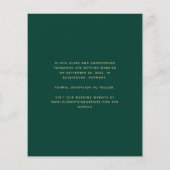Budget Photo Arch Emerald Green Gold Save the Date (Achterkant)