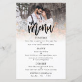 Budget Photo Artsy Script Weduwen Menu (Voorkant)