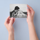 Budget Photo Black & White Calligraphy 2 Hartelijk Flyer (Hand)