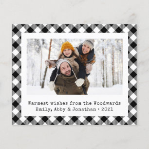 Budget Photo Black White Pset Holiday Kaart