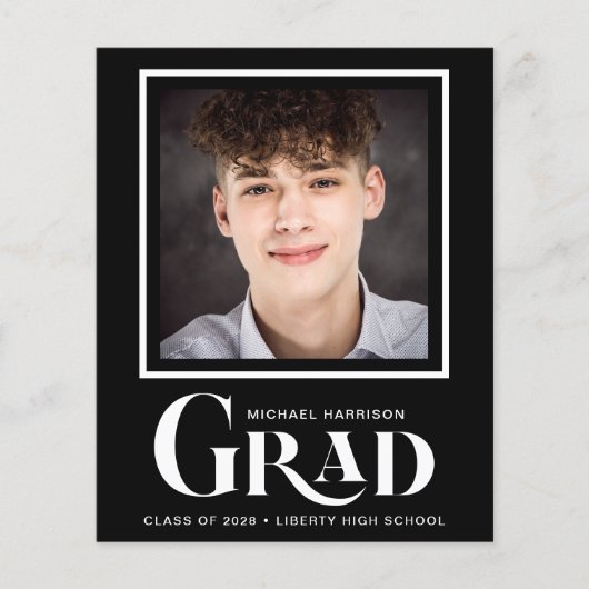 Budget Photo Bold Type Black Afstuderen (Voorkant)