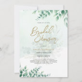 Budget Photo Bridal Shower Uitnodiging Rustic Leaf (Voorkant)