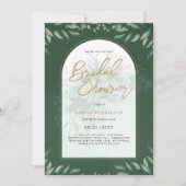 Budget Photo Bridal Shower Uitnodiging Rustic Leaf (Voorkant)