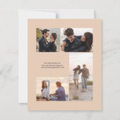 Budget Photo Brown Gold Agate Tan Save the Date (Achterkant)